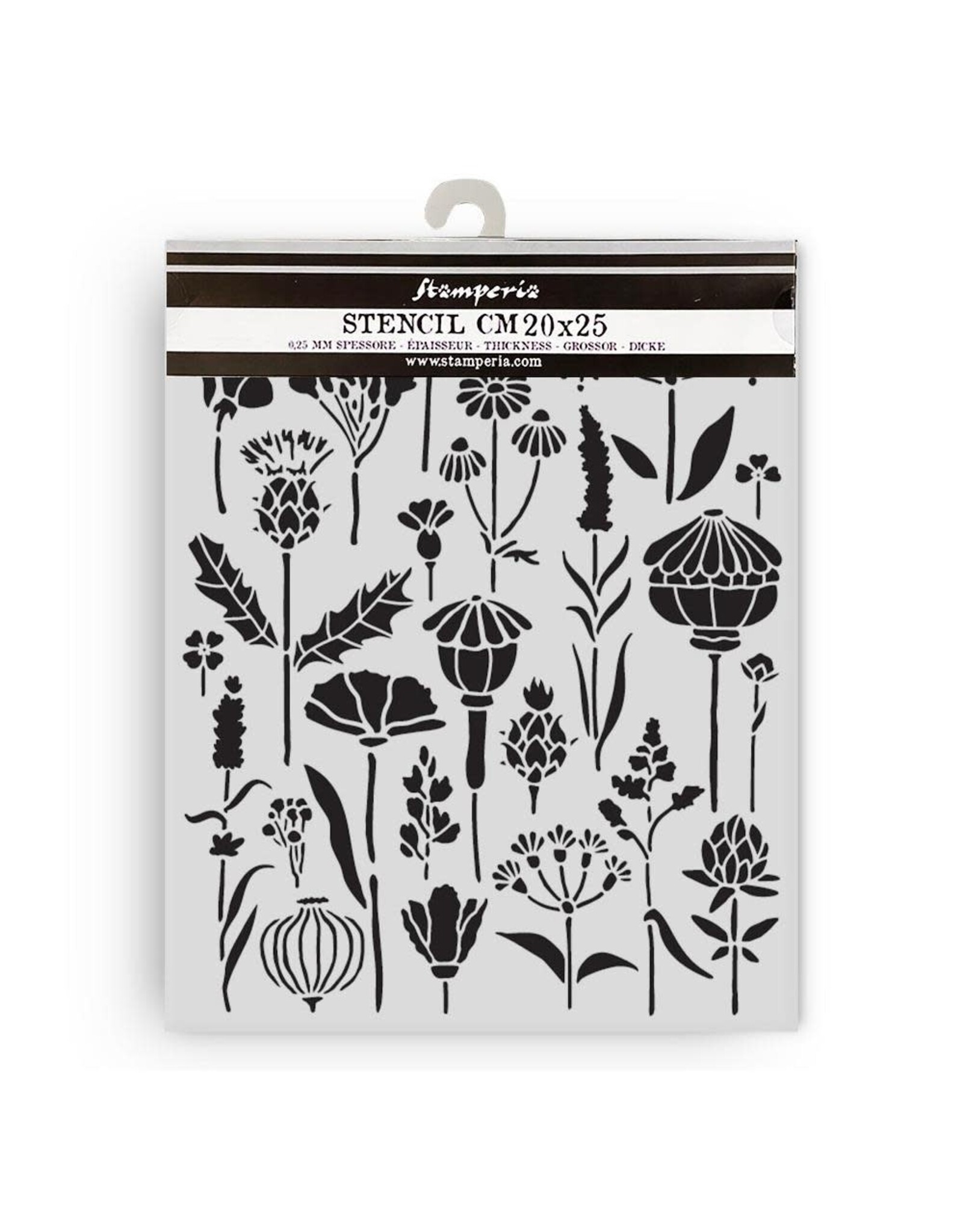 STAMPERIA STAMPERIA HERBARIUM SILVAE HERBARIUM 20x25cm STENCIL