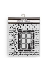 STAMPERIA STAMPERIA HERBARIUM SILVAE COUNTRY WINDOW 20x25cm STENCIL
