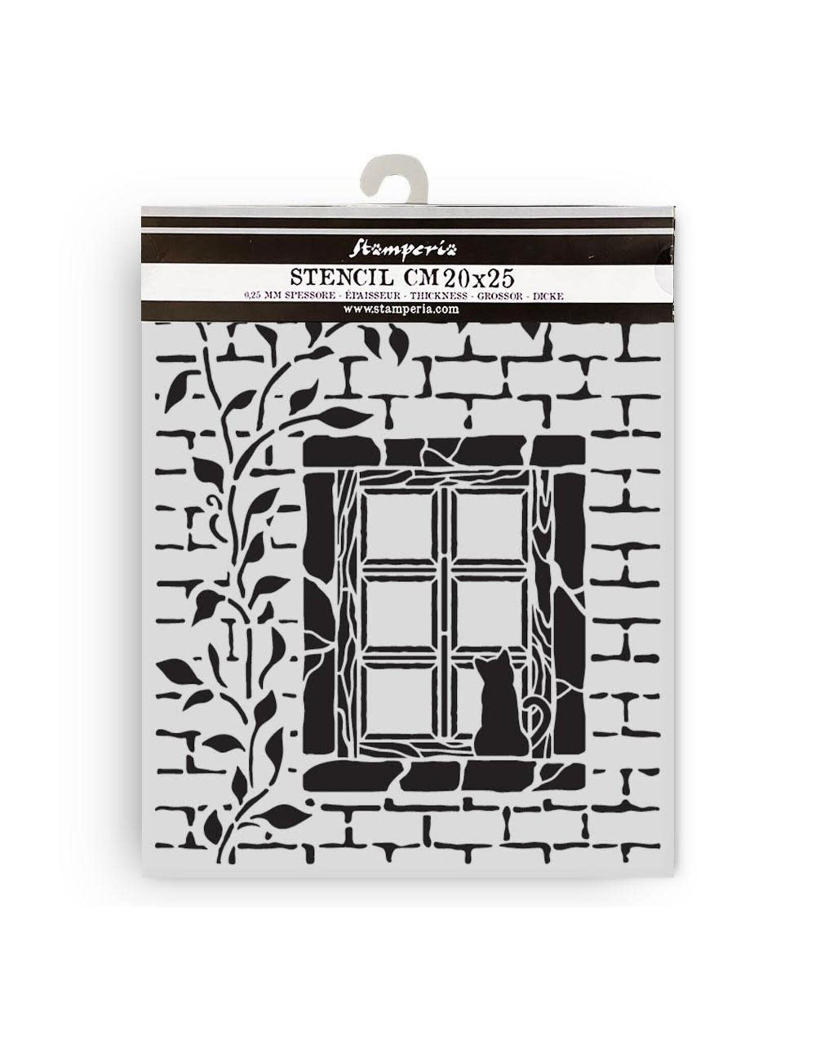 STAMPERIA STAMPERIA HERBARIUM SILVAE COUNTRY WINDOW 20x25cm STENCIL