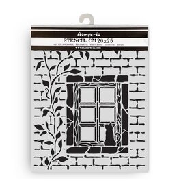 STAMPERIA STAMPERIA HERBARIUM SILVAE COUNTRY WINDOW 20x25cm STENCIL
