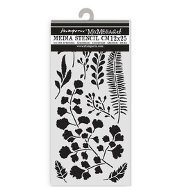 STAMPERIA STAMPERIA HERBARIUM SILVAE LEAVES 12x25cm STENCIL