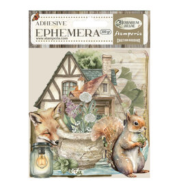 STAMPERIA STAMPERIA HERBARIUM SILVAE EPHEMERA ADHESIVE PAPER CUT OUTS