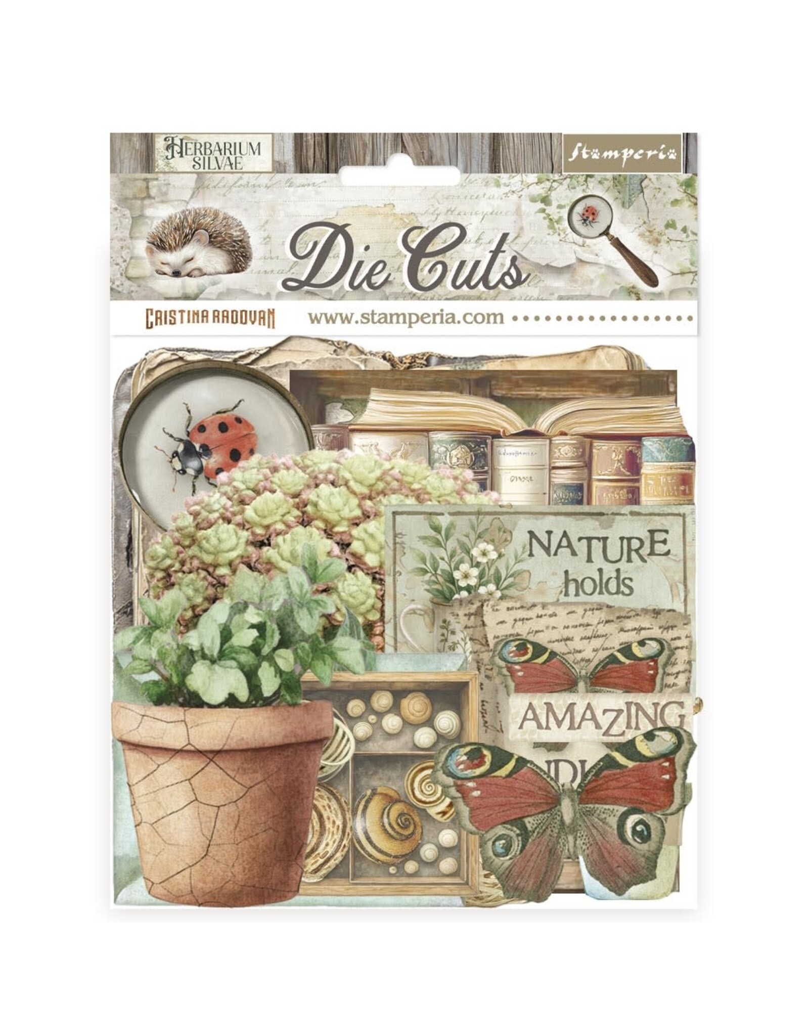STAMPERIA STAMPERIA HERBARIUM SILVAE CHIPBOARD DIE CUTS