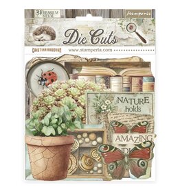 STAMPERIA STAMPERIA HERBARIUM SILVAE CHIPBOARD DIE CUTS
