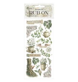 STAMPERIA STAMPERIA HERBARIUM SILVAE TEA TIME RUB-ON