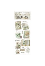 STAMPERIA STAMPERIA HERBARIUM SILVAE BOTANICAL BOOKS RUB-ON