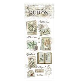 STAMPERIA STAMPERIA HERBARIUM SILVAE BOTANICAL BOOKS RUB-ON