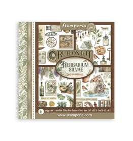 STAMPERIA STAMPERIA HERBARIUM SILVAE ASSORTED RUB-ONS 6/PK