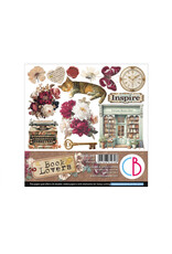 CIAO BELLA CIAO BELLA BOOK LOVERS 6x6 FUSSY CUT PAPER PAD 24 SHEETS