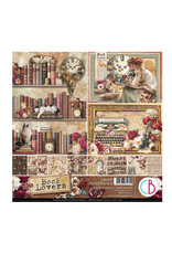 CIAO BELLA CIAO BELLA BOOK LOVERS 8x8 PAPER PAD 12 SHEETS