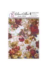 CIAO BELLA CIAO BELLA BOOK LOVERS A4 DELUXE SILVER & VELLUM MIXED PAPER PACK 6 SHEETS