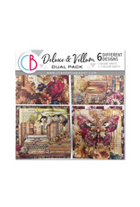 CIAO BELLA CIAO BELLA BOOK LOVERS DELUXE & VELLUM 6x6 PEARL-COPPER PAPER 6 SHEETS