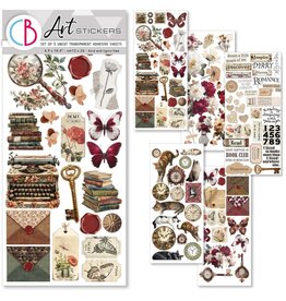 CIAO BELLA CIAO BELLA BOOK LOVERS TRANSPARENT ADHESIVE SHEETS 5/PK