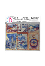 CIAO BELLA CIAO BELLA AR ARTIST JOURNEY 6x6 DELUXE SILVER & VELLUM MIXED PAPER PACK 6 SHEETS