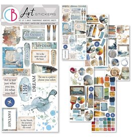 CIAO BELLA CIAO BELLA AN ARTIST JOURNEY TRANSPARENT ADHESIVE SHEETS 5/PK