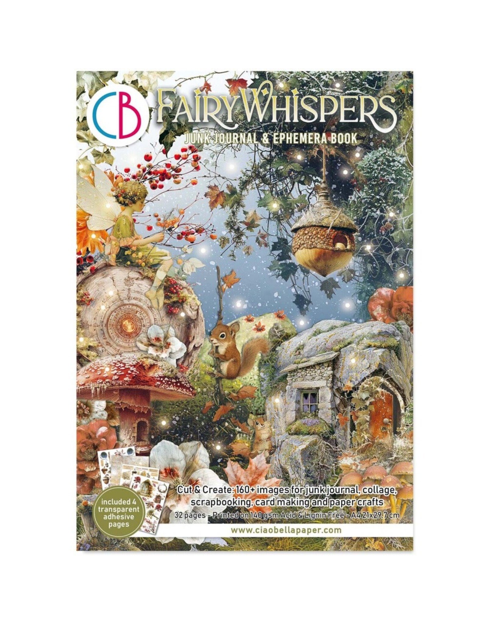 CIAO BELLA CIAO BELLA FAIRY WHISPERS JUNK JOURNAL & EPHEMERA 32/PK