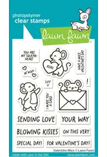 LAWN FAWN LAWN FAWN VALENTINE MICE CLEAR STAMP SET