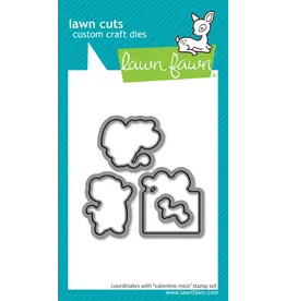 LAWN FAWN LAWN FAWN VALENTINE MICE DIE SET