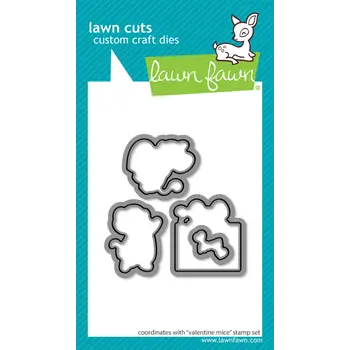 LAWN FAWN LAWN FAWN VALENTINE MICE DIE SET