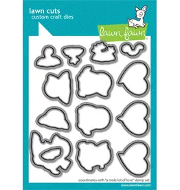 LAWN FAWN LAWN FAWN A MOLE LOT OF LOVE DIE SET