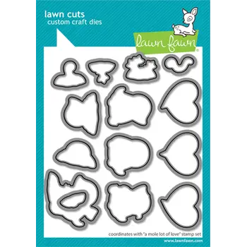 LAWN FAWN LAWN FAWN A MOLE LOT OF LOVE DIE SET