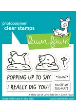 LAWN FAWN LAWN FAWN A MOLE LOT OF LOVE ADD-ON CLEAR STAMP SET