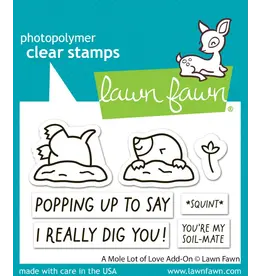 LAWN FAWN LAWN FAWN A MOLE LOT OF LOVE ADD-ON CLEAR STAMP SET