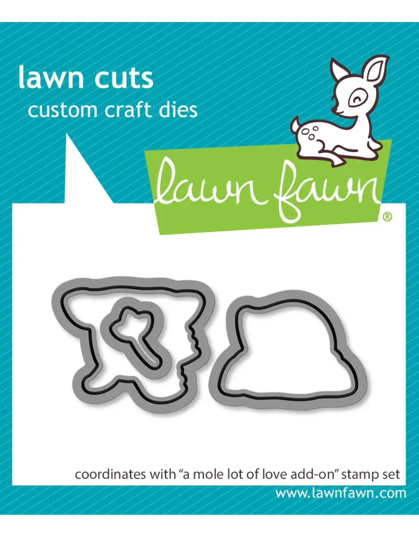 LAWN FAWN LAWN FAWN A MOLE LOT OF LOVE ADD-ON DIE SET