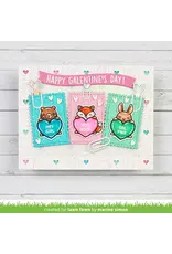 LAWN FAWN LAWN FAWN CRITTER CONVERSATION HEARTS CLEAR STAMP SET