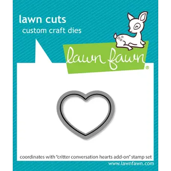 LAWN FAWN LAWN FAWN CRITTER CONVERSATION HEARTS ADD-ON DIE