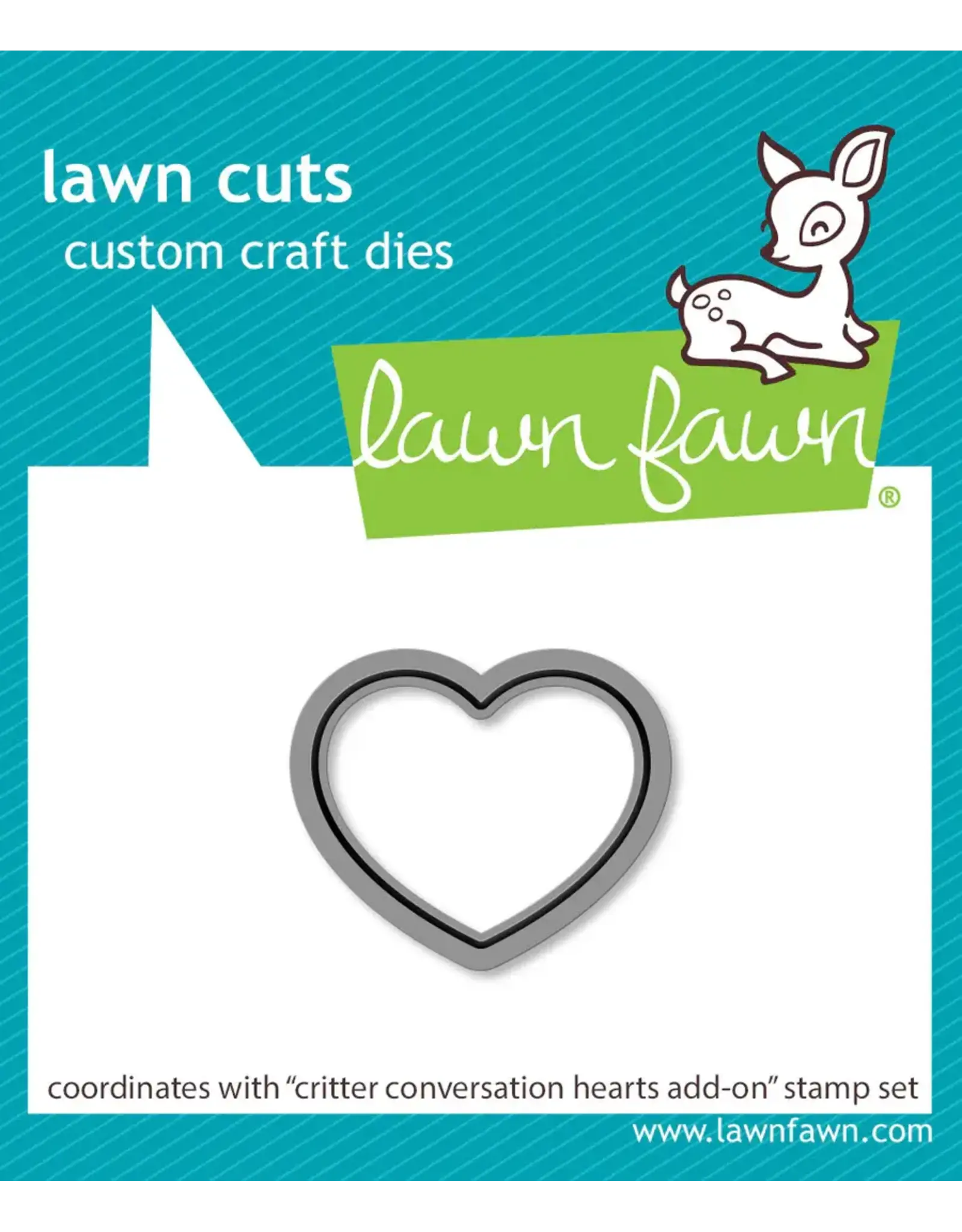 LAWN FAWN LAWN FAWN CRITTER CONVERSATION HEARTS ADD-ON DIE