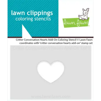 LAWN FAWN LAWN FAWN CRITTER CONVERSATION HEARTS ADD-ON COLORING STENCIL
