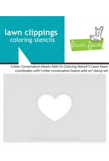 LAWN FAWN LAWN FAWN CRITTER CONVERSATION HEARTS ADD-ON COLORING STENCIL