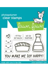 LAWN FAWN LAWN FAWN SOY HAPPY CLEAR STAMP SET
