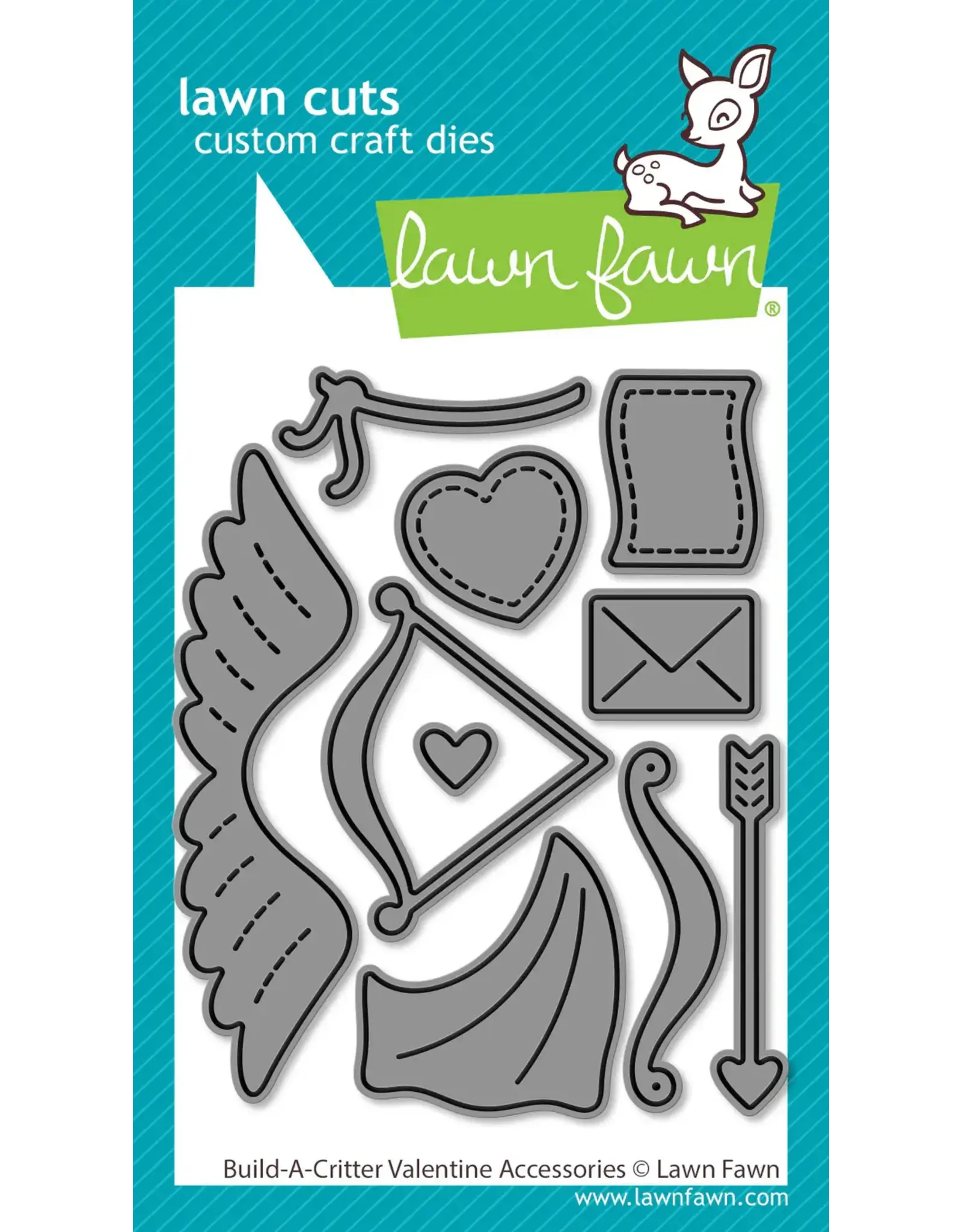 LAWN FAWN LAWN FAWN BUILD-A-CRITTER VALENTINE ACCESSORIES DIE SET