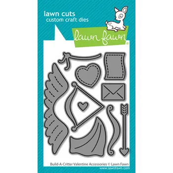 LAWN FAWN LAWN FAWN BUILD-A-CRITTER VALENTINE ACCESSORIES DIE SET