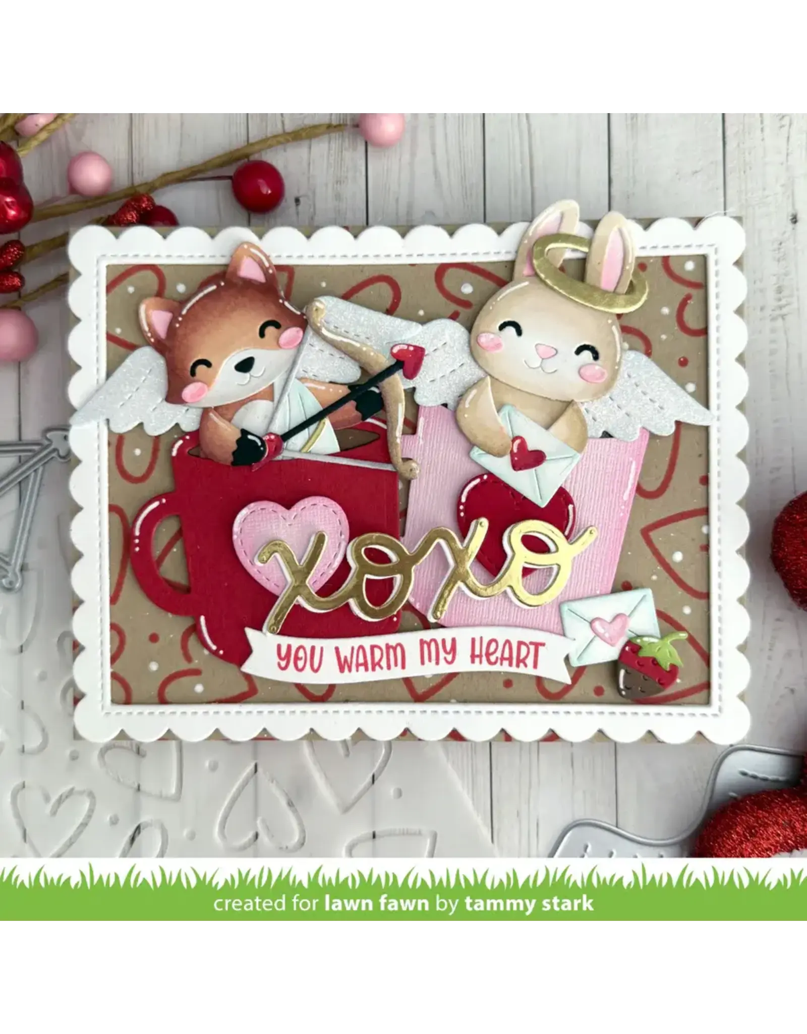 LAWN FAWN LAWN FAWN BUILD-A-CRITTER VALENTINE ACCESSORIES DIE SET
