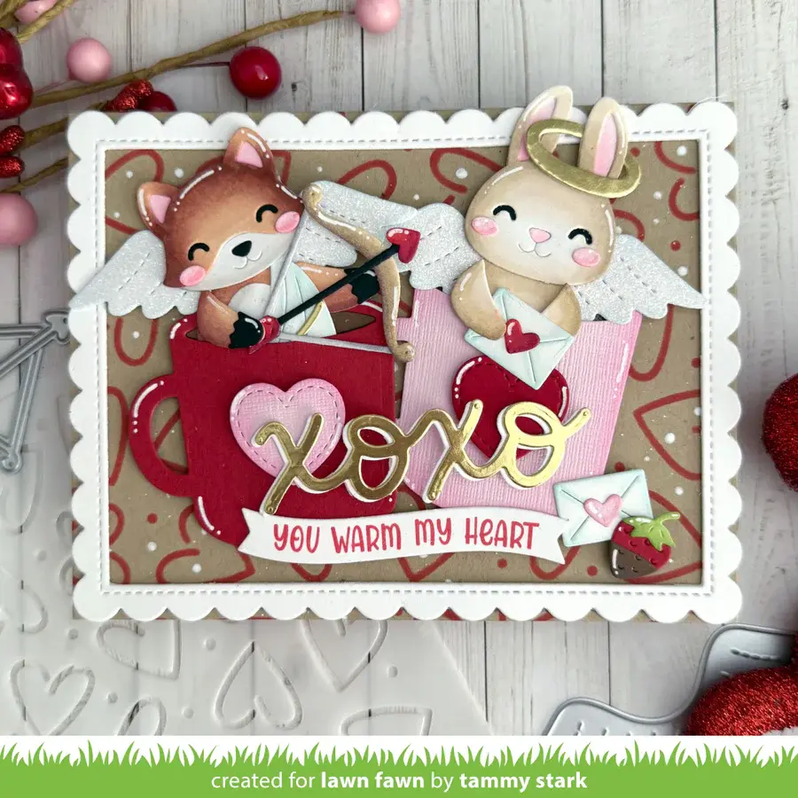 LAWN FAWN LAWN FAWN BUILD-A-CRITTER VALENTINE ACCESSORIES DIE SET