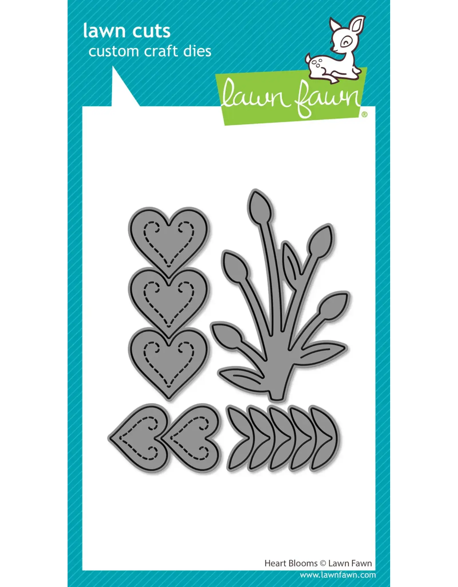 LAWN FAWN LAWN FAWN HEART BLOOMS DIE SET