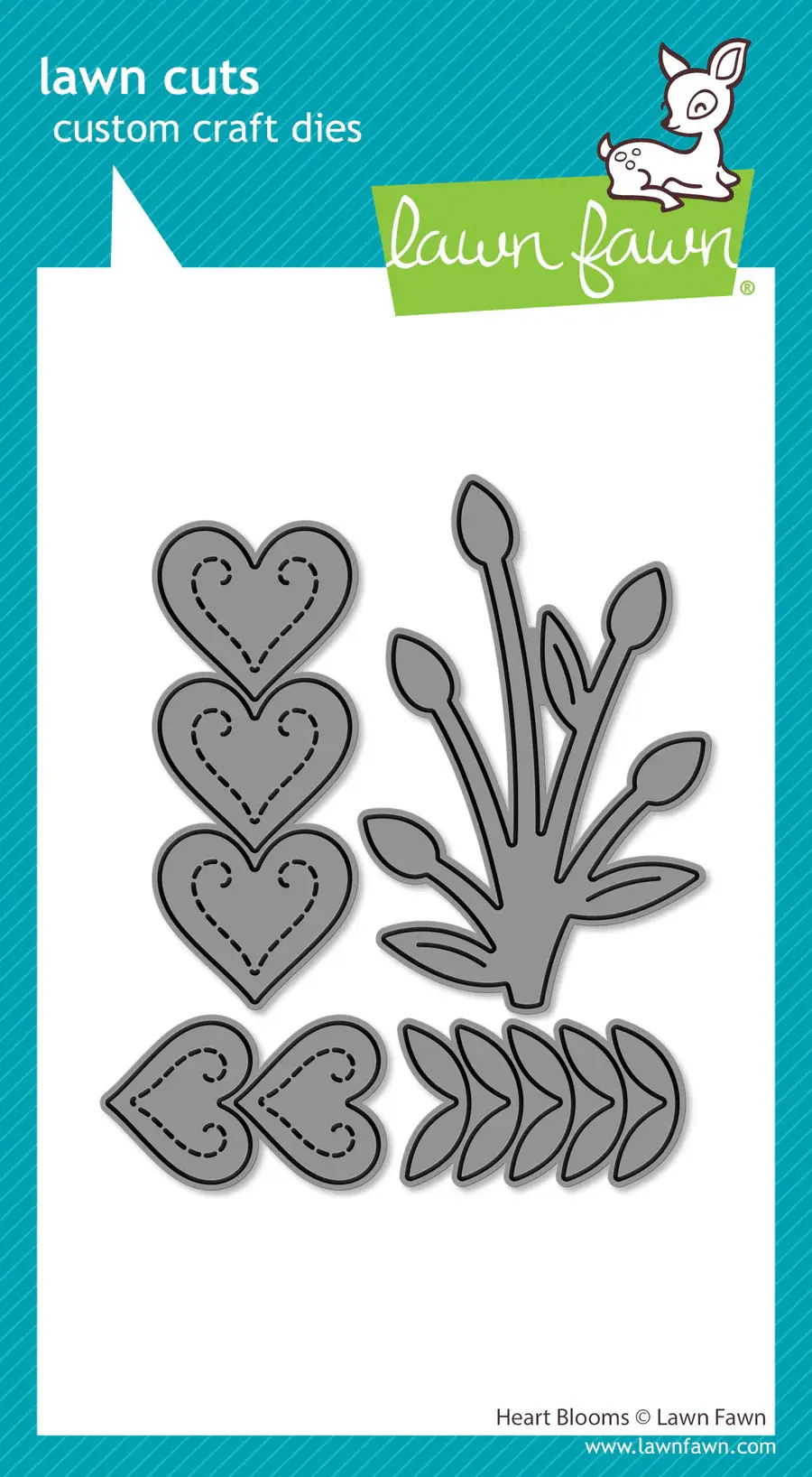 LAWN FAWN LAWN FAWN HEART BLOOMS DIE SET