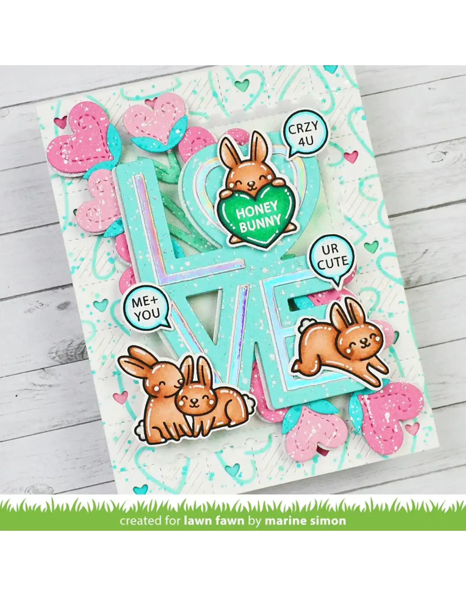 LAWN FAWN LAWN FAWN HEART BLOOMS DIE SET