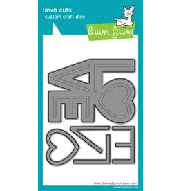 LAWN FAWN LAWN FAWN GIANT OUTLINED LOVE DIE SET