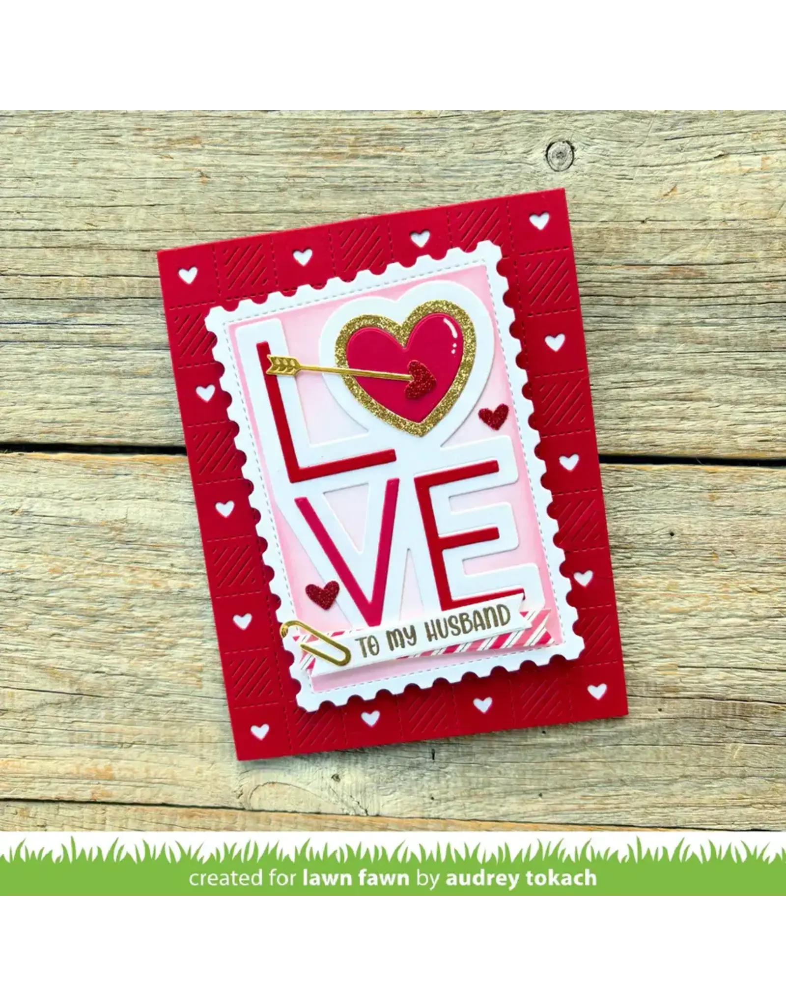 LAWN FAWN LAWN FAWN GIANT OUTLINED LOVE DIE SET