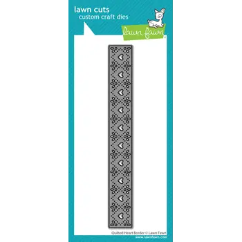 LAWN FAWN LAWN FAWN QUILTED HEART BORDER DIE