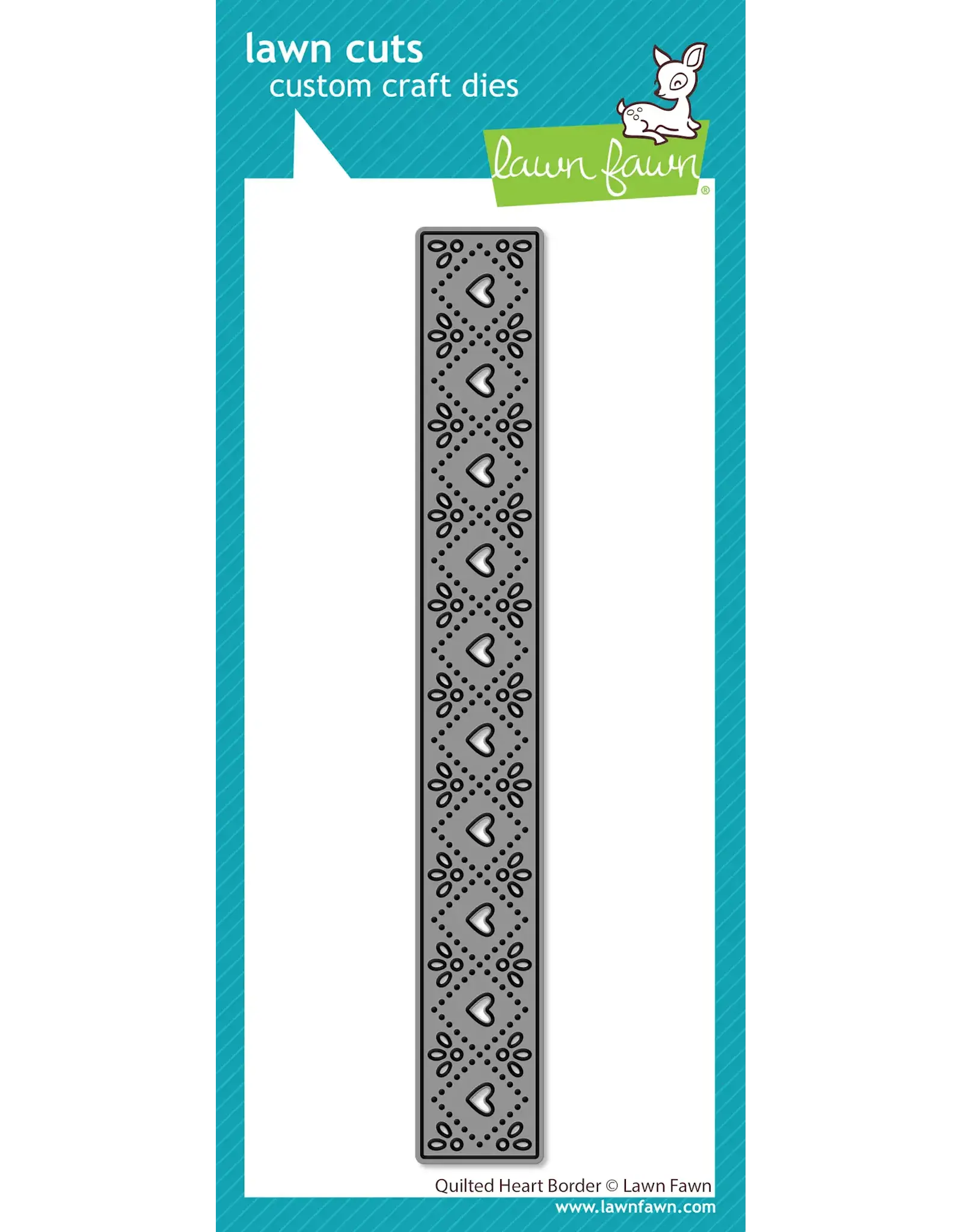 LAWN FAWN LAWN FAWN QUILTED HEART BORDER DIE