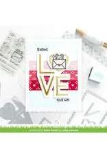 LAWN FAWN LAWN FAWN QUILTED HEART BORDER DIE