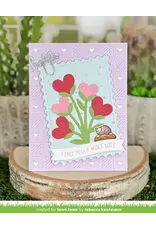 LAWN FAWN LAWN FAWN CHECKERED HEARTS BACKDROP: PORTRAIT DIE