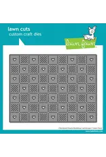 LAWN FAWN LAWN FAWN CHECKERED HEARTS BACKDROP: LANDSCAPE DIE
