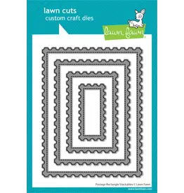 LAWN FAWN LAWN FAWN POSTAGE RECTANGLE STACKABLES DIE SET