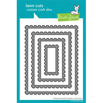 LAWN FAWN LAWN FAWN POSTAGE RECTANGLE STACKABLES DIE SET